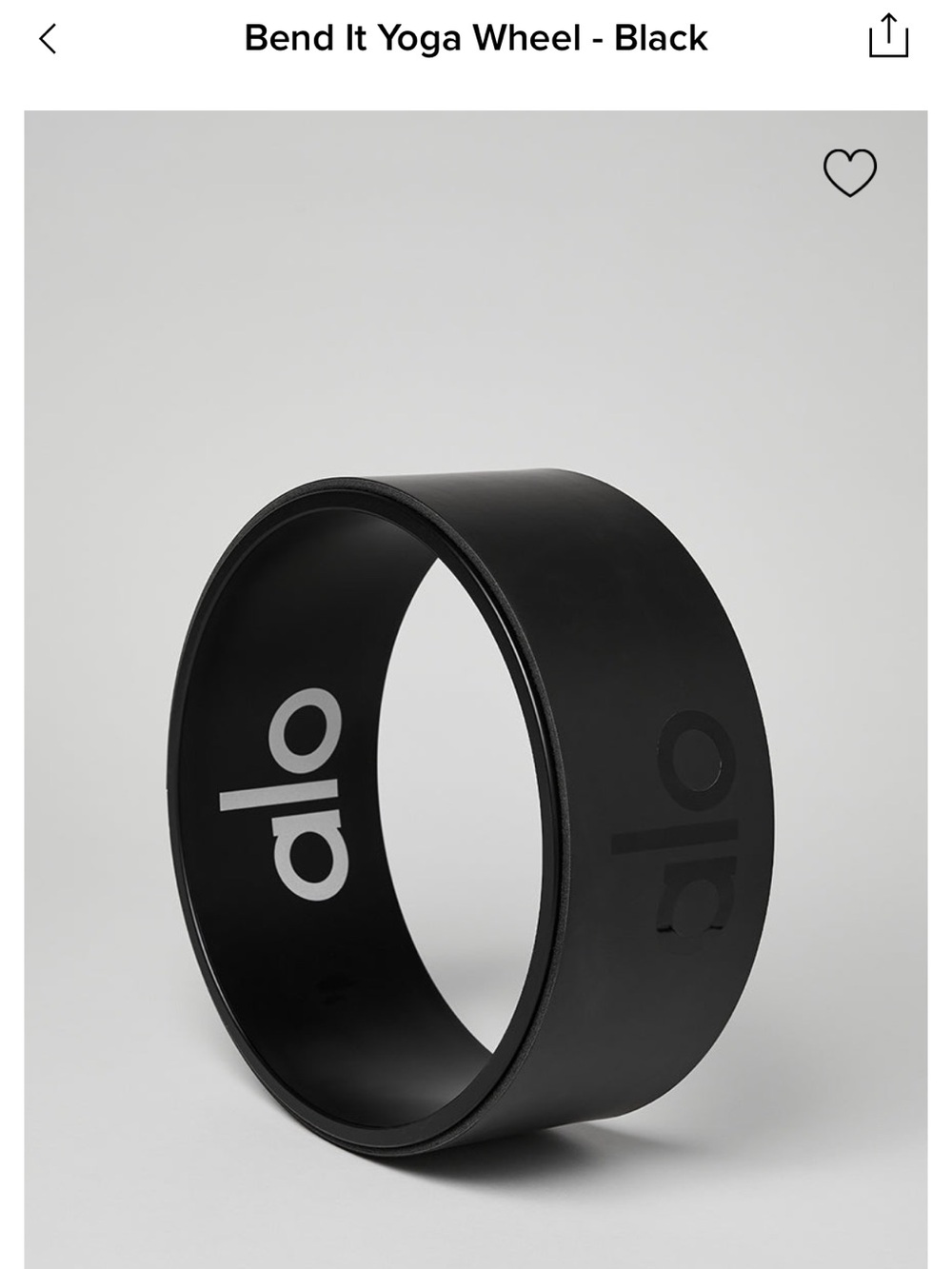 Alo - bend it yoga wheel